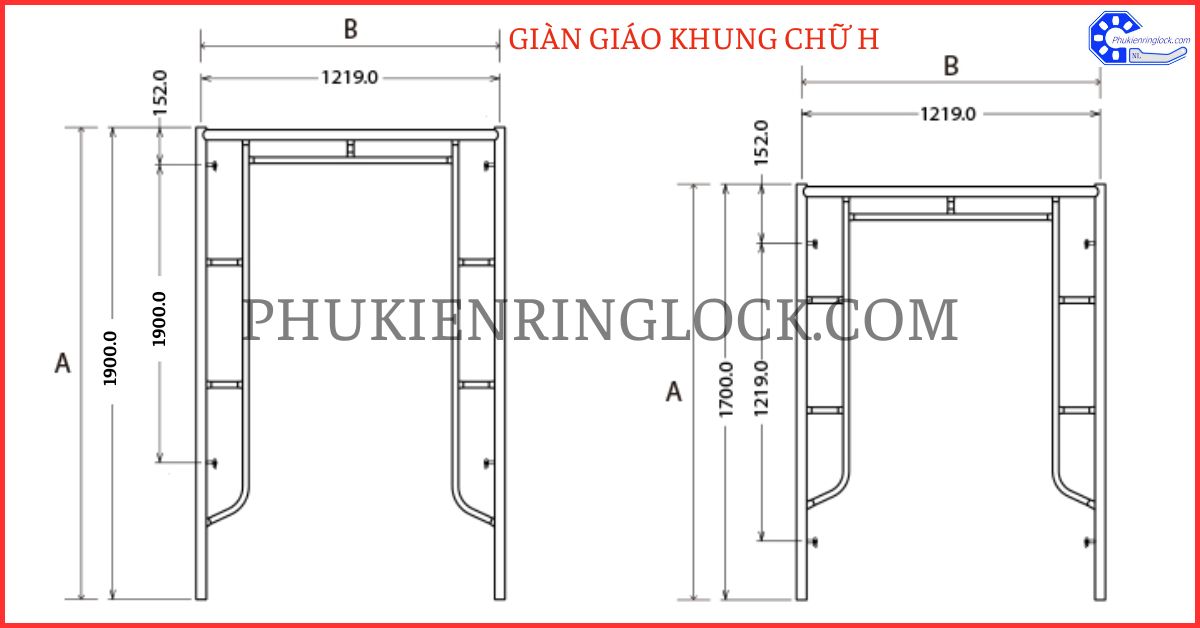 cấu tạo giàn giáo khung